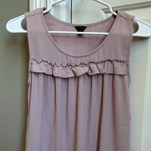 Ann Taylor Mauve Sleeveless Blouse, Size XS